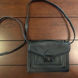 Loeffler Randall black leather purse